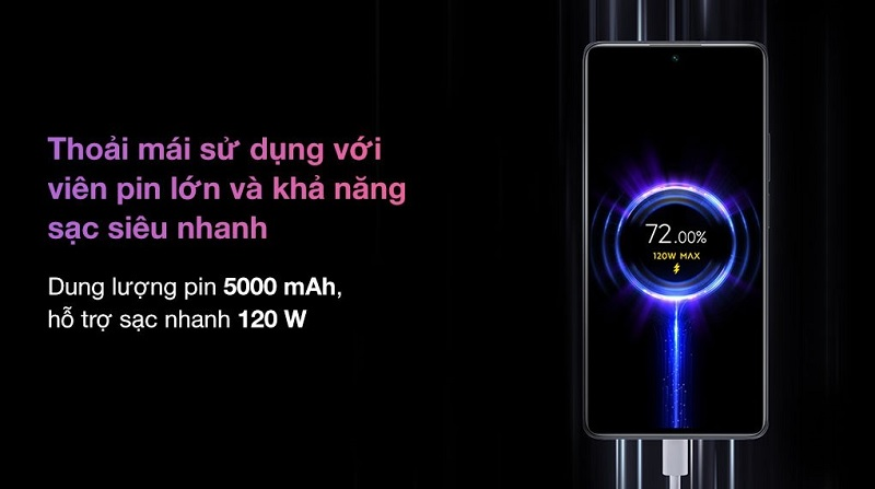 Dung lượng pin của Xiaomi 11T